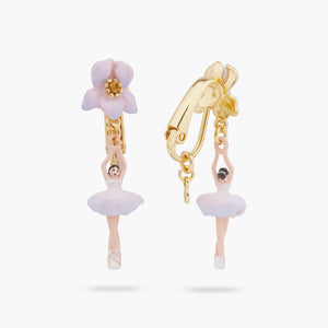 Iris Mini Ballerina Clip-on Earrings