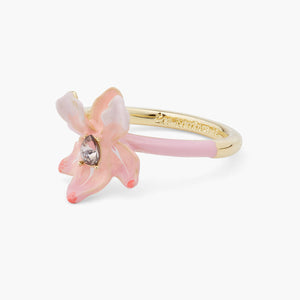 Powder Pink and Crystal Ring