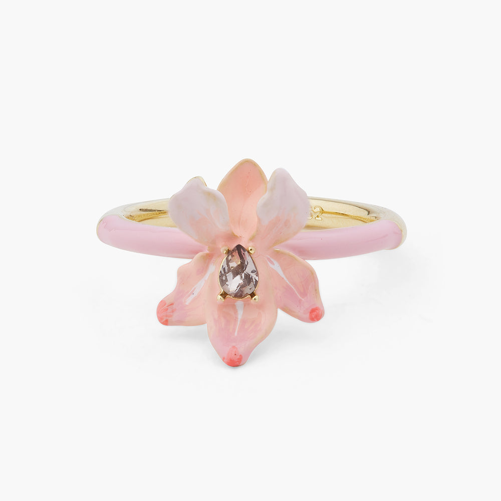 Powder Pink and Crystal Ring