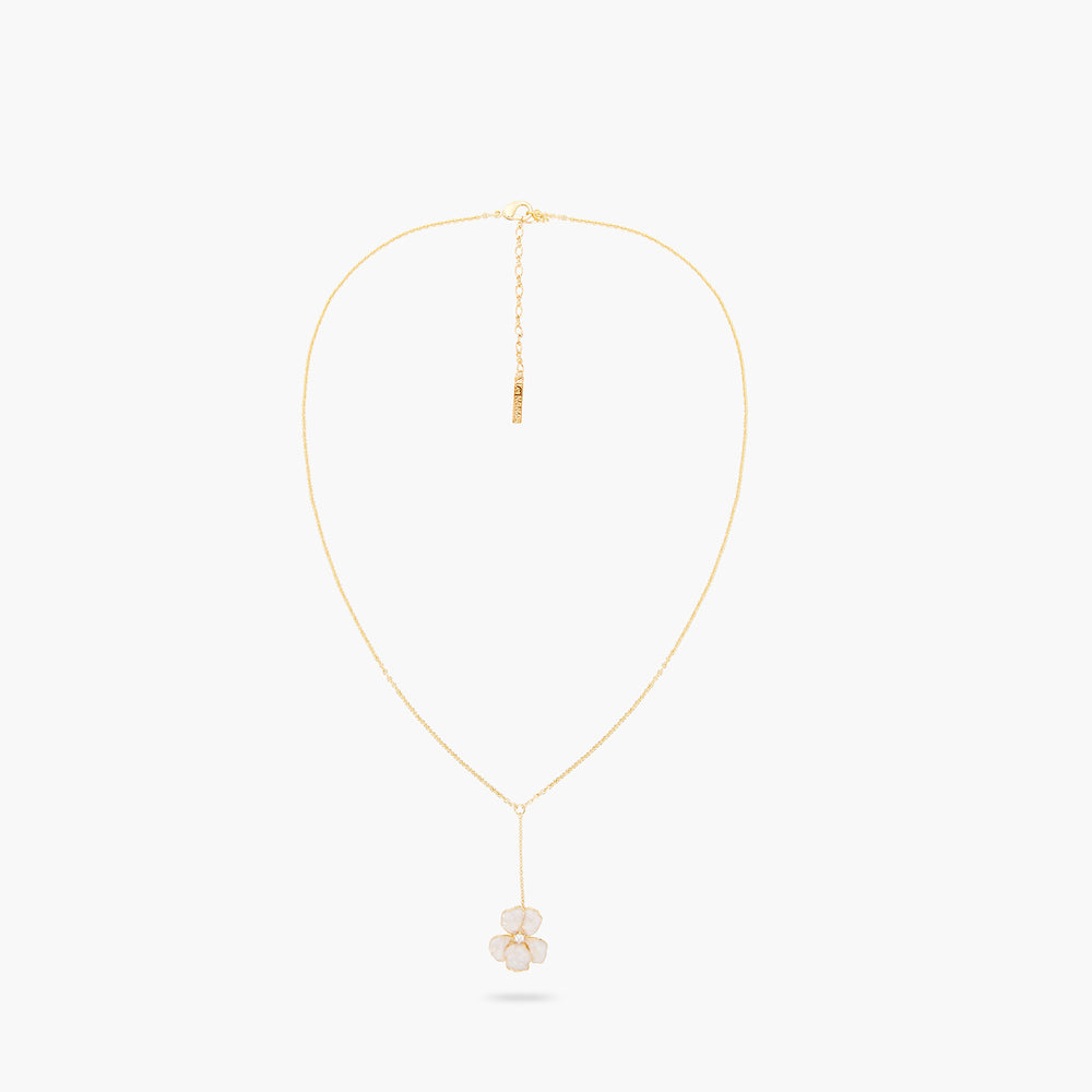 Gold Iris Pendant Necklace