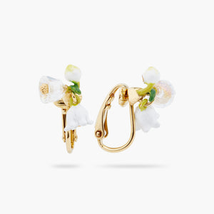 
            
                Load image into Gallery viewer, Lily of the Valley Sprig Clip-on Earrings
            
        