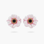 Pink Peony Clip-on Earrings