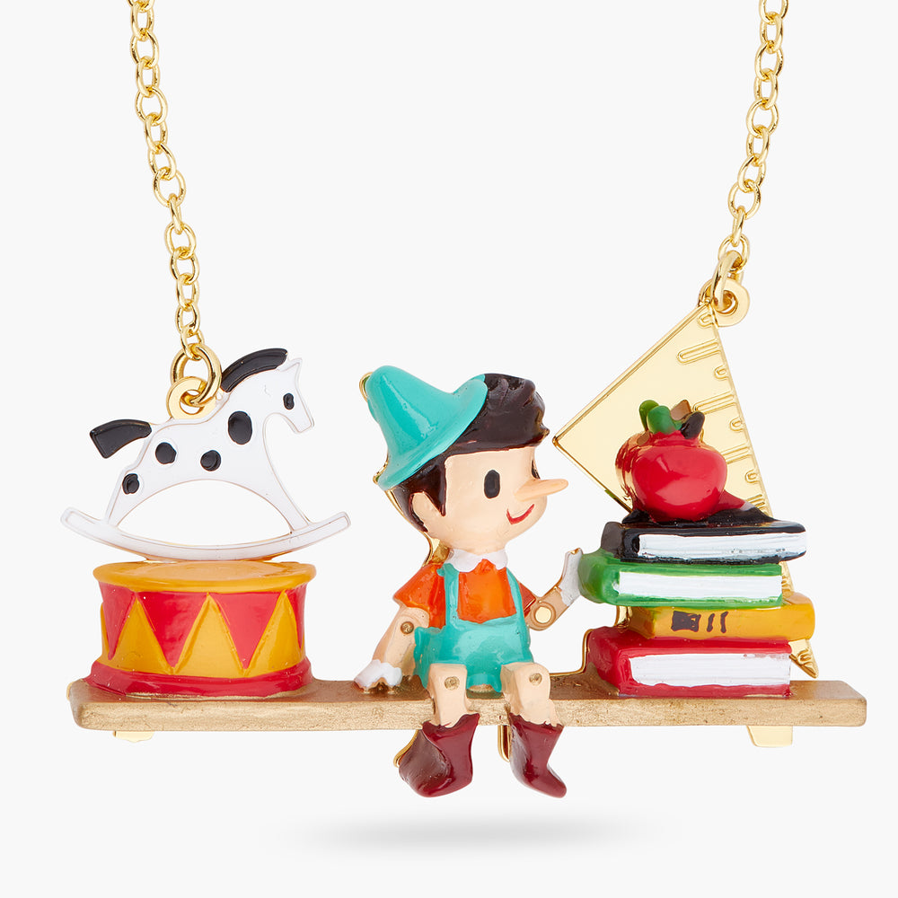 
            
                Load image into Gallery viewer, Pinocchio and Toys Statement Necklace
            
        