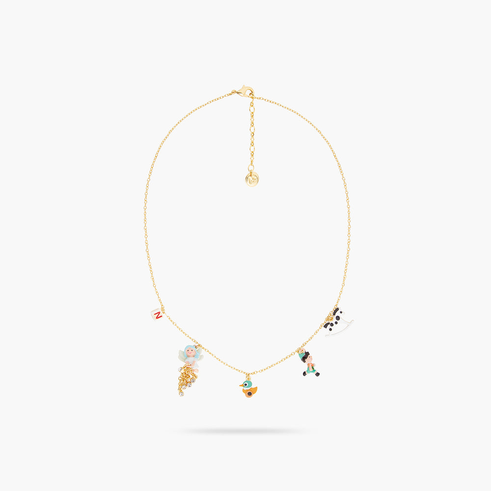 
            
                Load image into Gallery viewer, Pinocchio and Magical World Charm Necklace
            
        