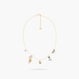 Pinocchio and Magical World Charm Necklace
