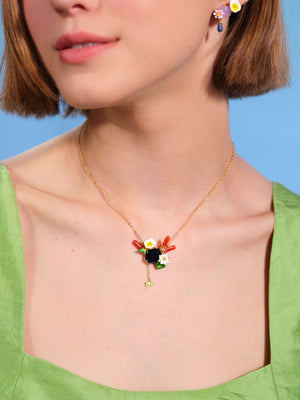 
            
                Load image into Gallery viewer, Giverny Water Garden and Blue Stone Statement Necklace
            
        