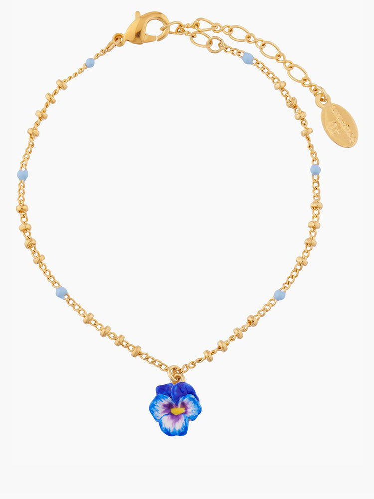 40 Souvenirs Pansy Charms Bracelet