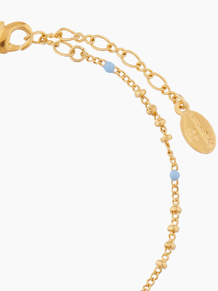 40 Souvenirs Pansy Charms Bracelet