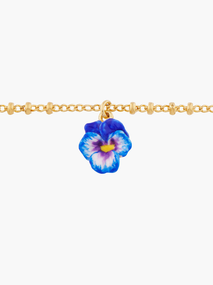 40 Souvenirs Pansy Charms Bracelet
