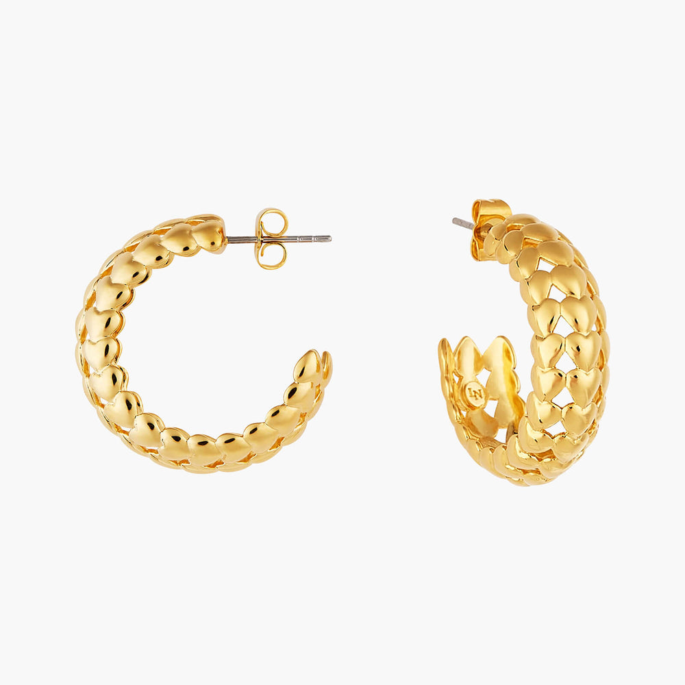 A Thousand Stars Heart In The Sky Hoop Earrings