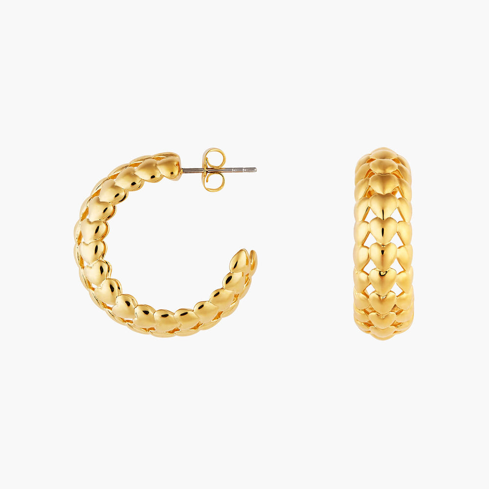 A Thousand Stars Heart In The Sky Hoop Earrings