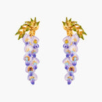 ✨USA EXCLUSIVE✨ Wisteria Flower and Foliage Dangling Clip-on Earrings