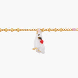 40 Souvenirs White Rabbit Charms Bracelet