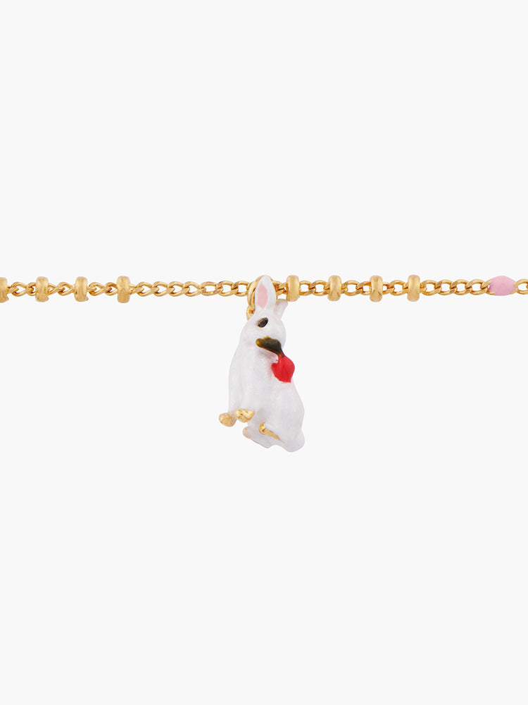 40 Souvenirs White Rabbit Charms Bracelet