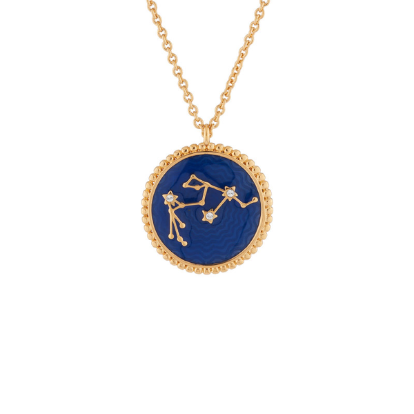 Constellation Reversible Aquarius Zodiac Sign Pendant Necklace Les Nereides