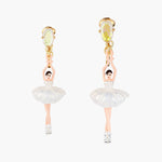 Pas de Deux Aurora Baurealis clip-on earrings with stone