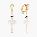 Pas de Deux Aurora Baurealis clip-on earrings with stone