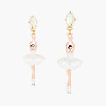 Pas de Deux Aurora Baurealis post earrings with stone