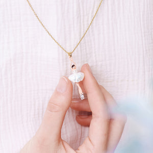 Pas de Deux Aurora Baurealis pendant necklace