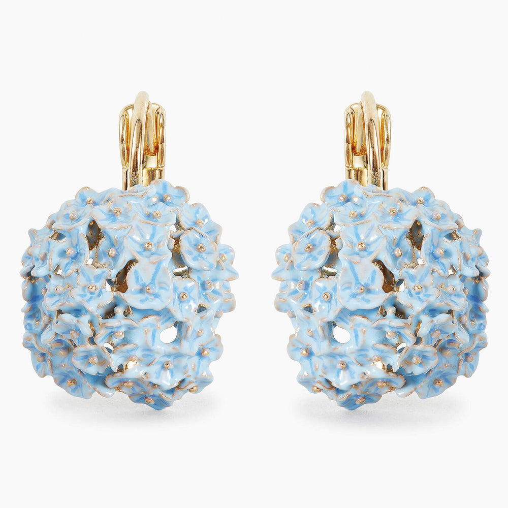 ✨USA EXCLUSIVE✨ Language of Flowers Blue Hydrangea Sleeper Earrings