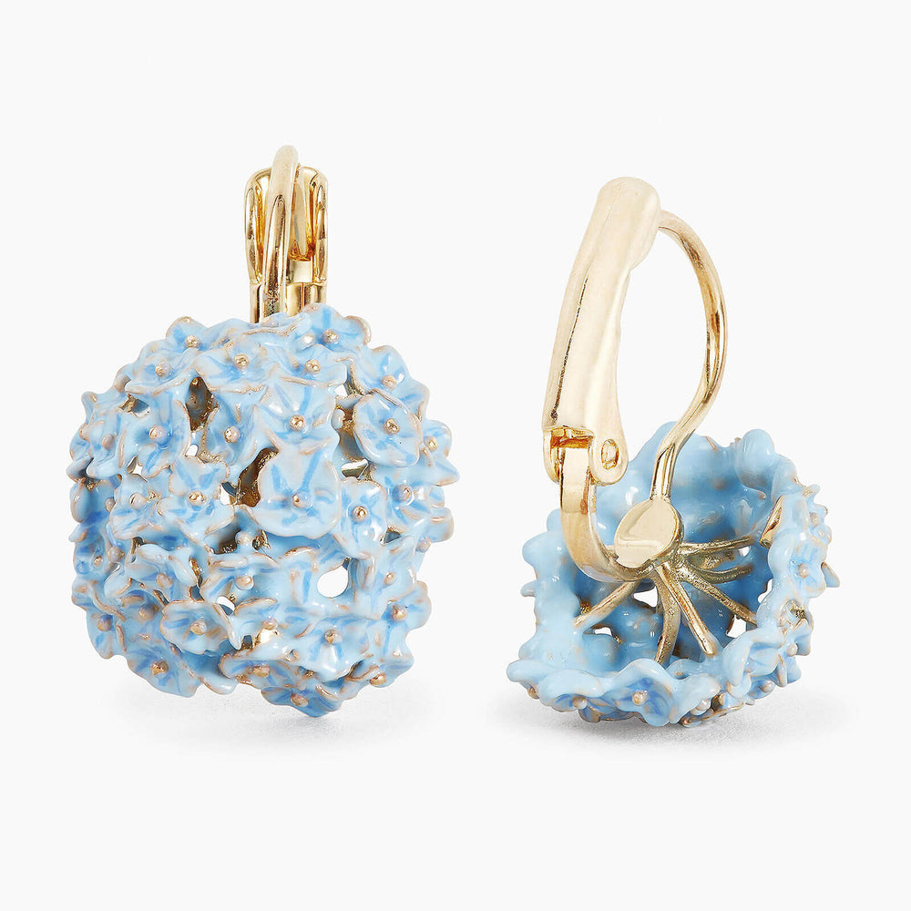 ✨USA EXCLUSIVE✨ Language of Flowers Blue Hydrangea Sleeper Earrings