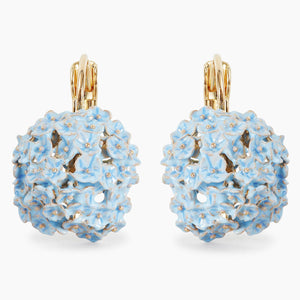 ✨USA EXCLUSIVE✨ Language of Flowers Blue Hydrangea Sleeper Earrings