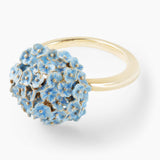 ✨USA EXCLUSIVE✨ Language Of Flowers Blue Hydrangea Adjustable Ring