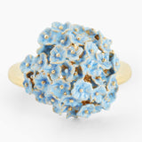 ✨USA EXCLUSIVE✨ Language Of Flowers Blue Hydrangea Adjustable Ring