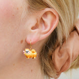 Les Nereides Loves Animals Pomeranian Hook Earrings