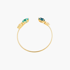 La Diamantine Acqua Azzura Stones Bangle Bracelet