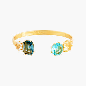 La Diamantine Acqua Azzura Stones Bangle Bracelet