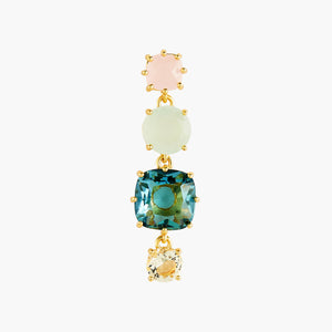 La Diamantine Acqua Azzura 4 Stones Post Earrings