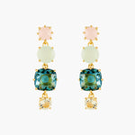 La Diamantine Acqua Azzura 4 Stones Post Earrings