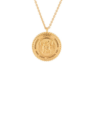
            
                Load image into Gallery viewer, Constellation Reversible Gemini Zodiac Sign Pendant Necklace
            
        