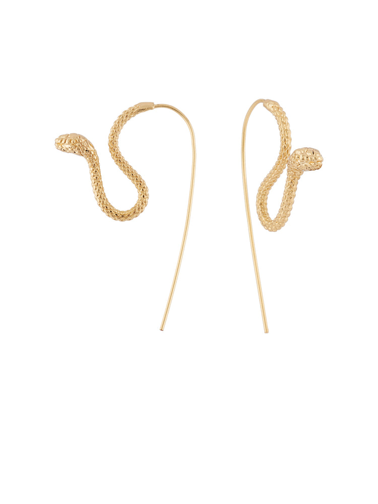 Blazing Nature Waving Viper Earrings