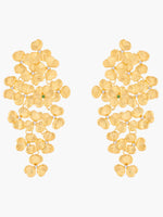 Lucky Flower Clover Drop Stud Earrings