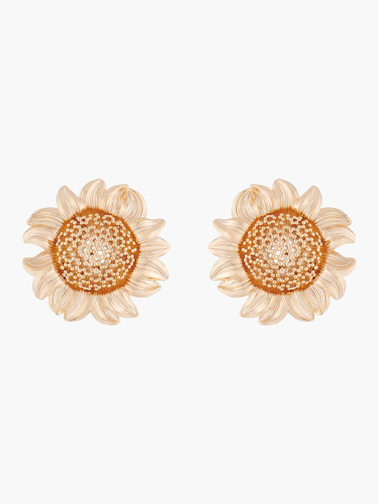 Nectar of the Sun Sunflower Stud Earrings