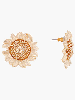 Nectar of the Sun Sunflower Stud Earrings