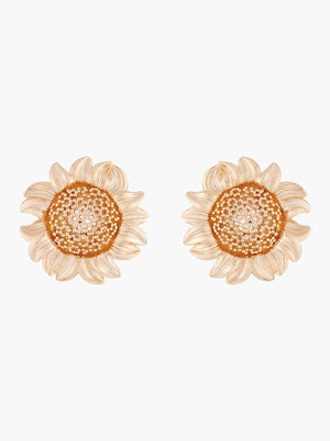 Nectar of the Sun Sunflower Stud Earrings