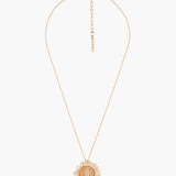 Nectar of the Sun Sunflower and Bumblebee Pendant Necklace