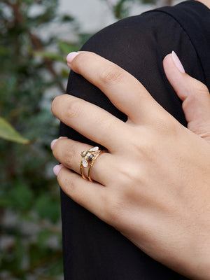 Nectar of the Sun Bumblebee Adjustable Ring