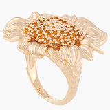 Nectar of the Sun Sunflower Cocktail Ring