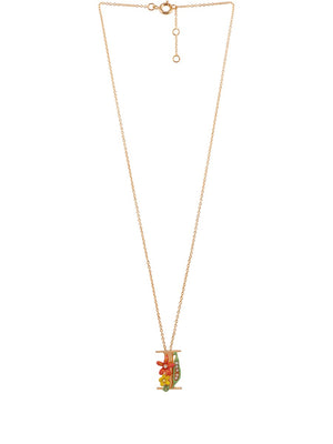 Alphabet Fleuri Necklace