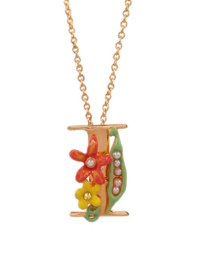 Alphabet Fleuri Necklace