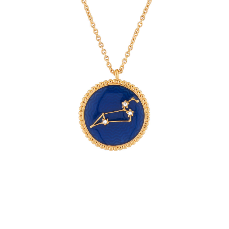 Constellation Reversible Leo Zodiac Sign Pendant Necklace