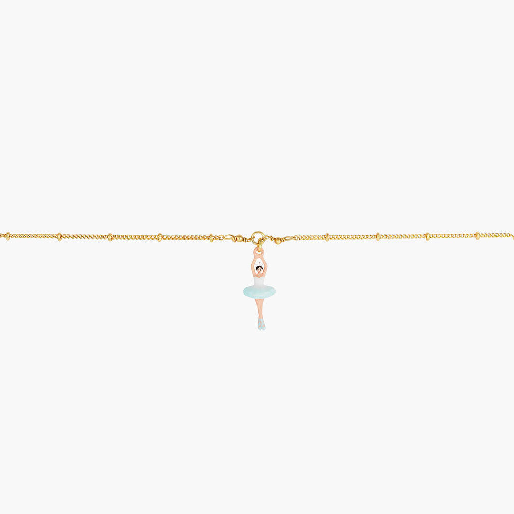 The Nutcracker Ballerina and Faceted Bead Thin Bracelet