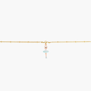 The Nutcracker Ballerina and Faceted Bead Thin Bracelet