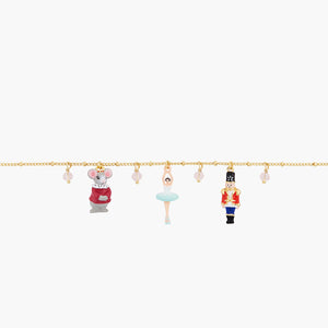 The Nutcracker Mouse King, Ballerina and Nutcracker Charm Bracelet