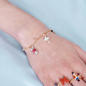 The Nutcracker Mouse King, Ballerina and Nutcracker Charm Bracelet