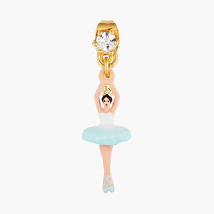 The Nutcracker Ballerina and Faceted Crystal Post Earrings